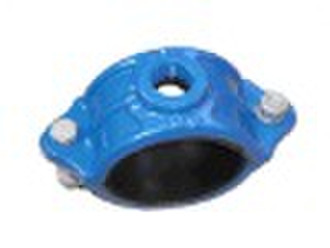 DN80/DN300 saddle clamp for PVC pipe