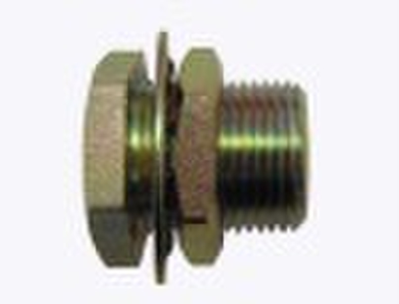 brass fittings-bulkhead fitting