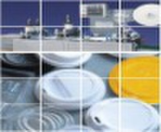 Coffee cup lid machine