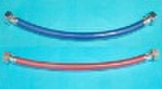 Red / Blue Plastic Stainless Steel Knitted Hose