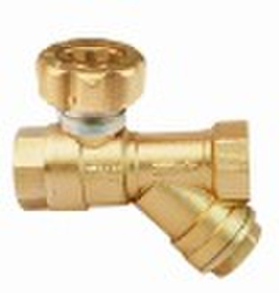 brass ball valve water strainer