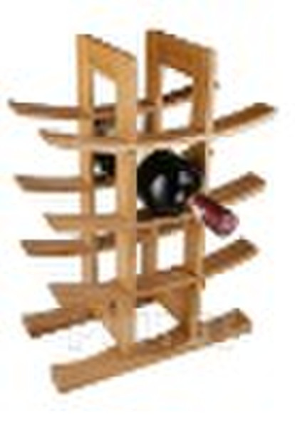 bamboo wine rack