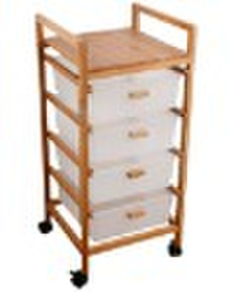 bamboo kitchen trolley