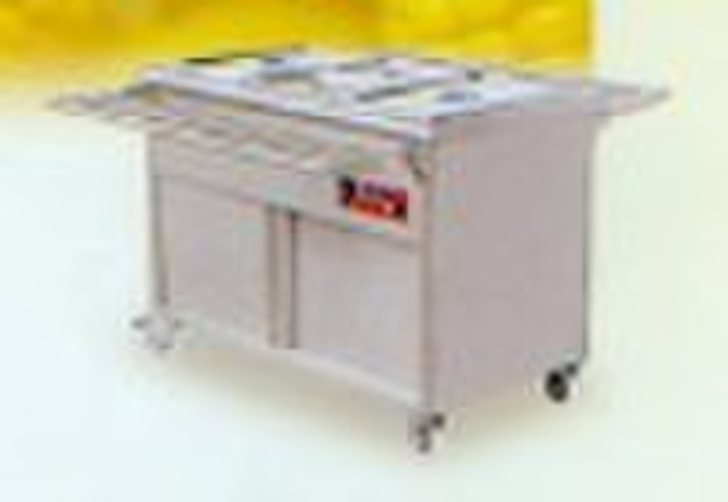 Stand Style Bain Marie with Cabinet/Kitchen Equipm