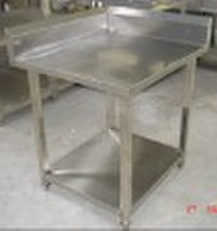 Quadrangle Stainless steel small kitchen table for