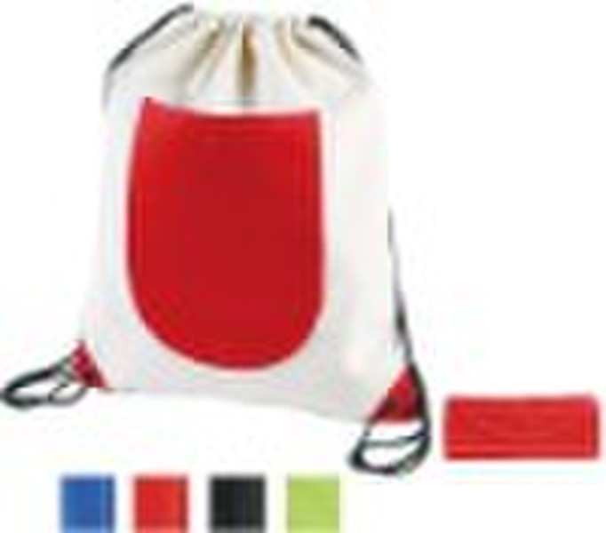 Drawstring foldable bag