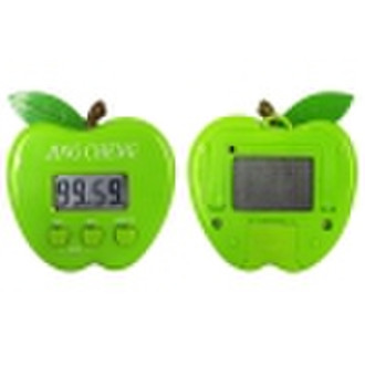 Apple-shaped digital timer with magnet and stand