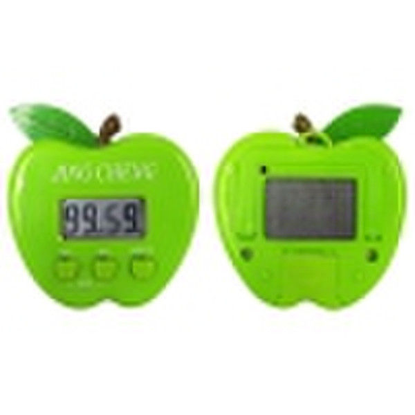 Apple-shaped digital timer with magnet and stand