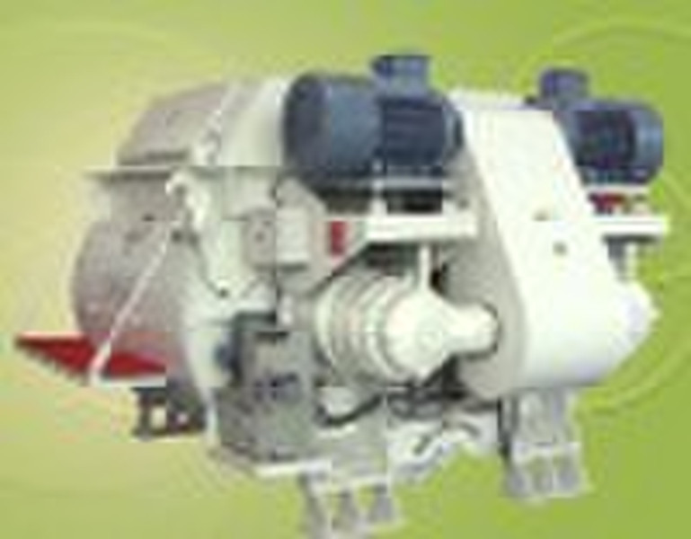 Twin shaft concrete mixer