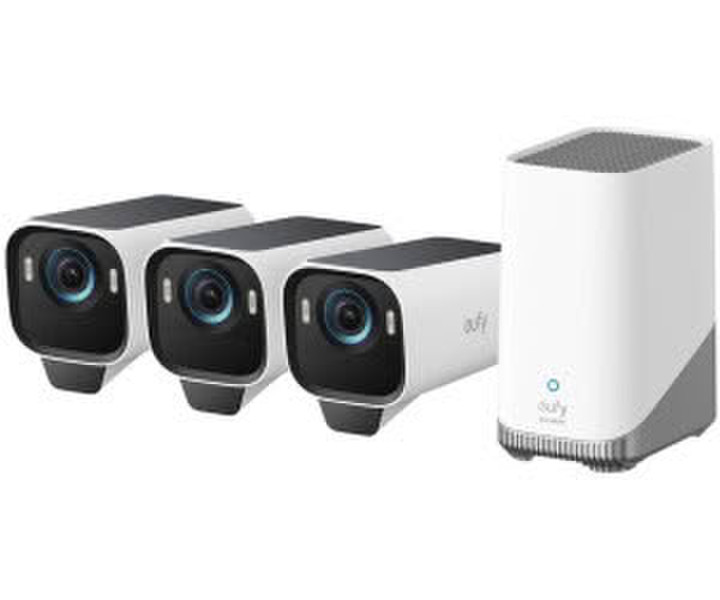 Eufy eufyCam S3 Pro Starter-Set 3+1 mit Homebase 3