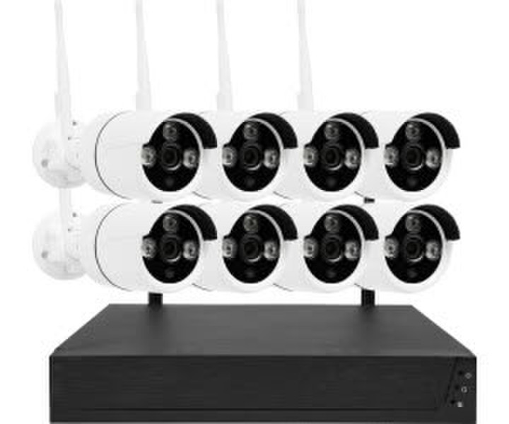 Smartwares Funk-Überwachungskamera-Set 8-Kanal mit 8 Kameras 1920 x 1080 Pixel 2.4 GHz (CMS-30602)