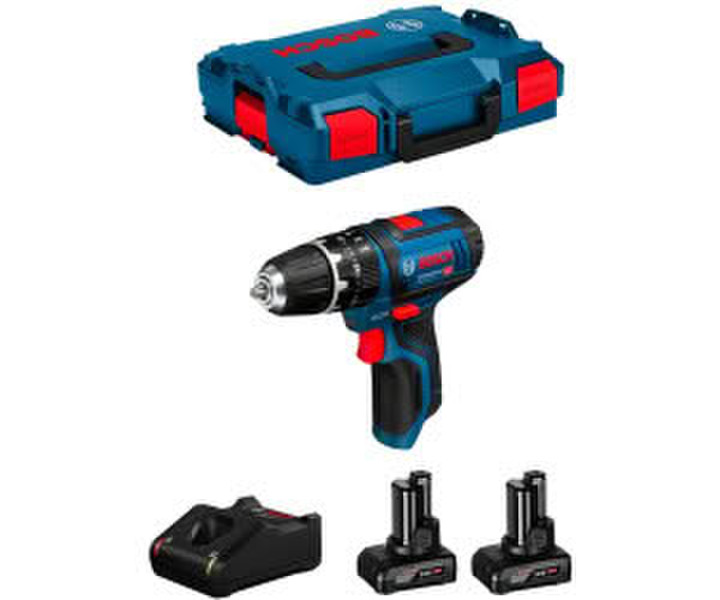 Bosch GSB 12V-15 Professional 2x Battery 6,0 Ah GAL12V-40 L-Boxx 102