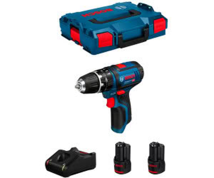 Bosch GSB 12V-15 Professional 2x Battery 3,0 Ah with GAL12V-40 L-Boxx 102