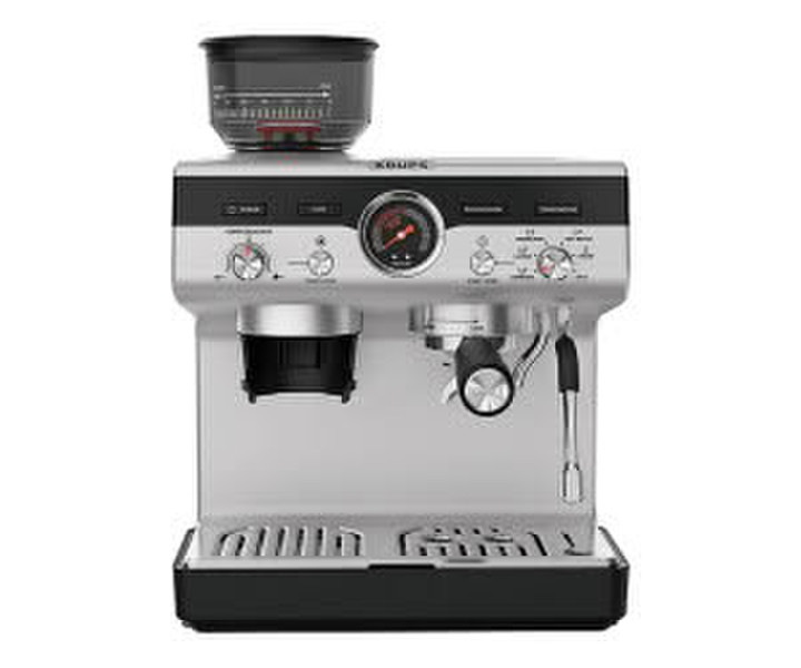 Krups XP801T Precision Espressomaschine Schwarz Silber