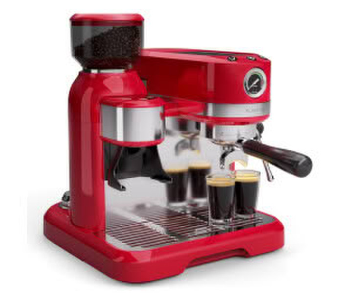 Klarstein Bella Café Siebträgermaschine Rot