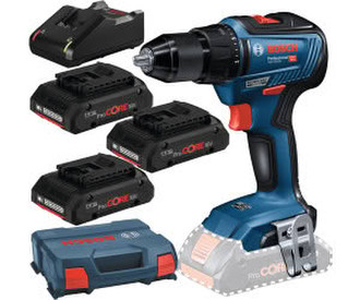 Bosch GSR 18V-55 (3x Akku ProCORE 4,0 Ah in L-Case)