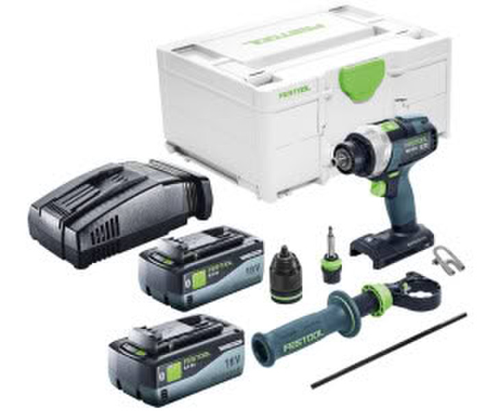 Festool Quadrive TDC 18/4 I-Basic (2x 8,0 Ah + Schnelllaegerät + Systainer)