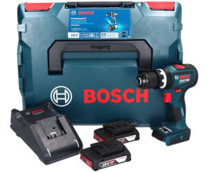 Bosch GSB 18V-90 C (2x 2,0 Ah + Ladegerät + L-Boxx)