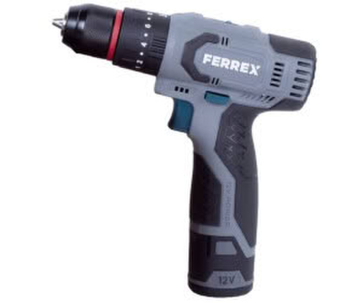 Ferrex Akku-Schlagbohrschrauber 12V grau + Akku 2 Ah + Ladekabel
