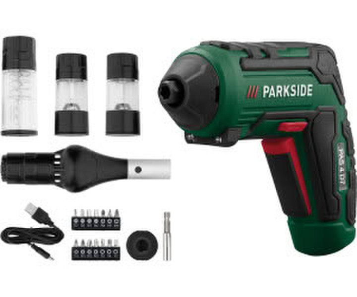 Parkside PAS 4 D7 mit 4 BBQ-Aufsätzen