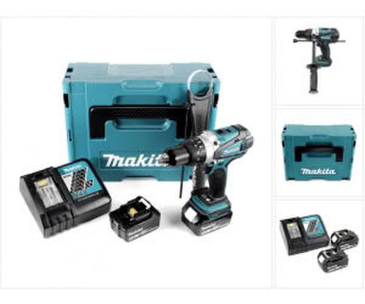 Makita DHP458RTJ (2 x 5,0 Ah + Ladegerät) im Makpac