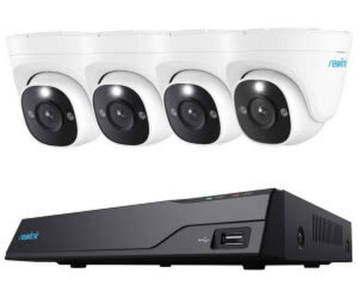 reolink NVS8-12MD4 PoE 4x 12 MP Dome Kameras und NVR 2TB