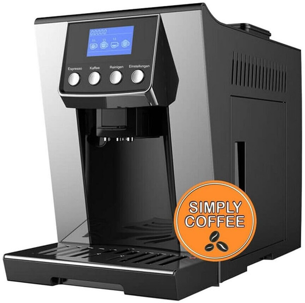 Acopino Latina Kaffeevollautomat simply coffee schwarz silber