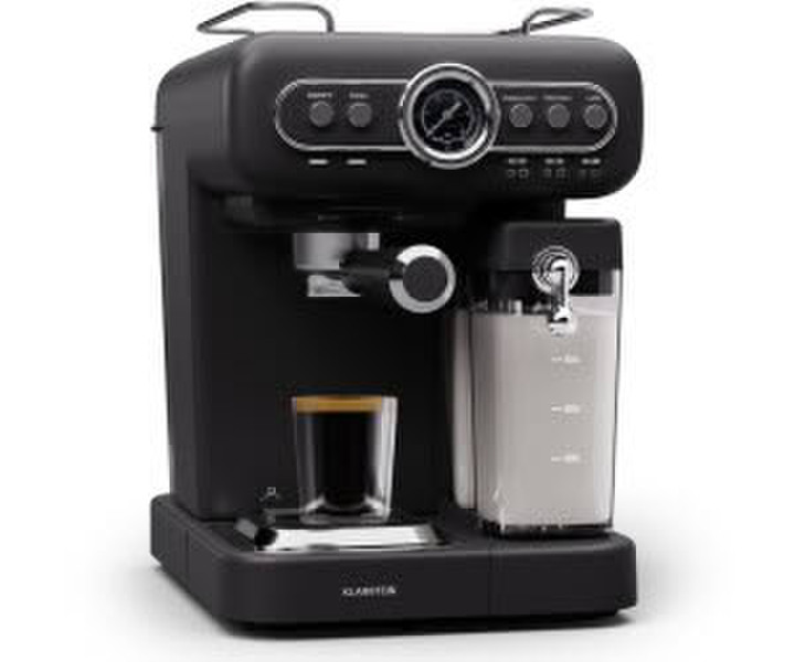 Klarstein Espressionata Evo Black mit Milchaufschäumer