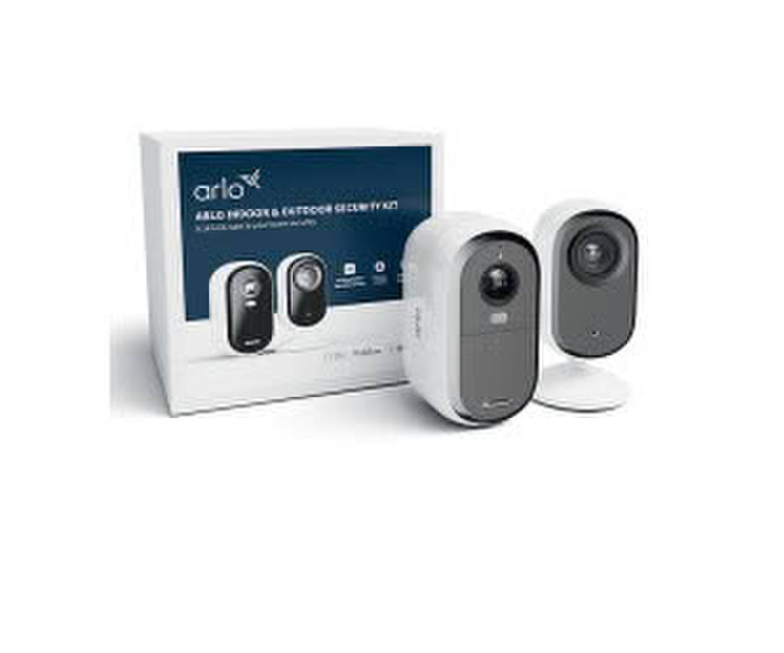 Arlo Essential Sicherheits-Set für Zuhause Innen- und Außenkamera Bundle (BUN3050-3060EUS)