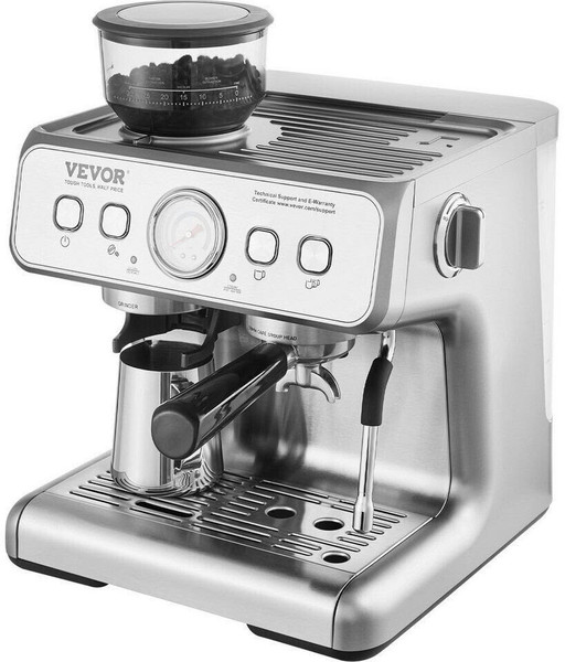 VEVOR Espressomaschine mit Mahlwerk 15 Bar