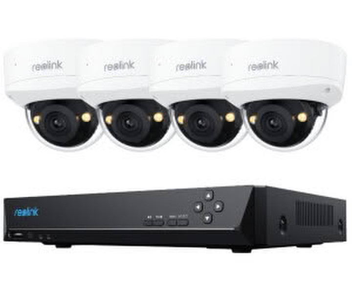 reolink PoE Set RLK8-800V4 ( Innenbereich 125Superweitwinkel 4K 8MP IK10 Vandalismus ntelligente Erkennung)