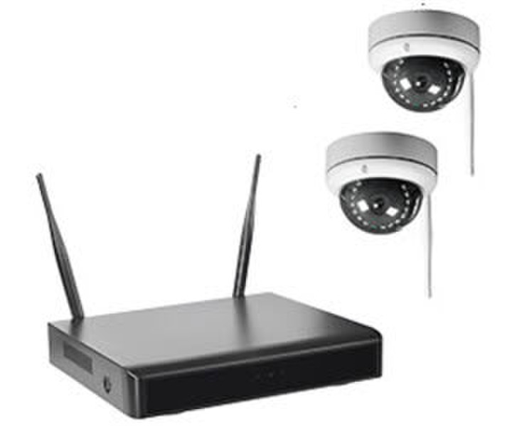 Indexa -NVR 2 Funk-Kuppelkameras WR100D 1TB Festplatte HDD WiFi (26606)