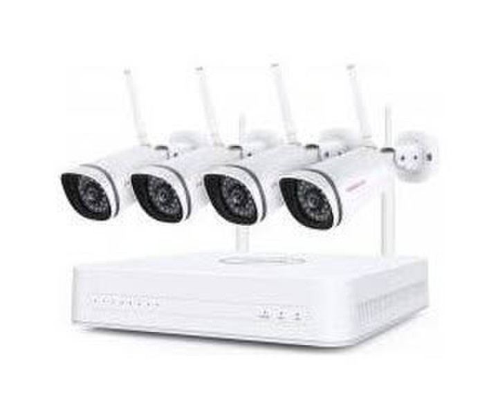 Foscam FN7108W-B4-1T Video- Weiss 1x NVR (FN7108W) inkl1TB Festplatte 4x -K (1920 x 1080 Pixels) Netzwerkkamera Weiss (FN7108W-B4-1T-W)