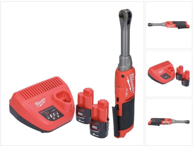 Milwaukee M12 FUEL 1/4˝ -Akku-Hochgeschwindigkeitsratsche Lang