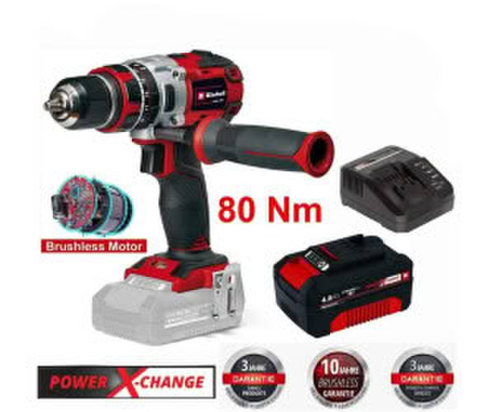 Einhell TP-CD 18/80 Li-i BL (1x 4Ah + Ladegerät + Koffer)