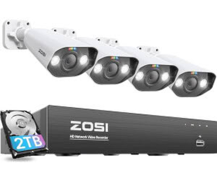 ZOSI 5MP H265PoE Set 8CH NVR Alarm Auto (8SN-1825AW4-20-EU)