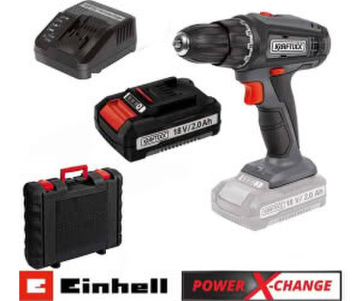 Kraftixx KX-AS 18 Li + Akku 18V 2,0Ah + Ladegerät