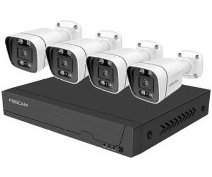 Foscam FNA108E-B4-2T kit de vidéo-Surveillance Avec fil 8 canaux (FNA 108 E B4 2T wh)