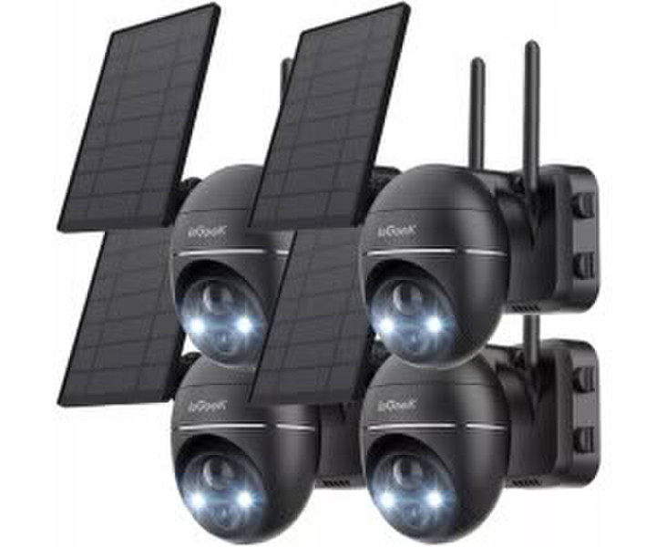 ieGeek 3MP Kabellos PTZ Solarpanel Farbige Nachtsicht 2-Wege-Audio 4 stück (BC0030BKIGV6)
