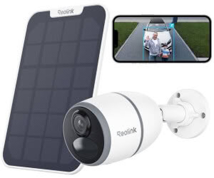 reolink 3G/4MP Akku/Solar Smarter Personen-/Autoerkennung IR-Nachtsicht Solarpanel (B4GB2K01SP)