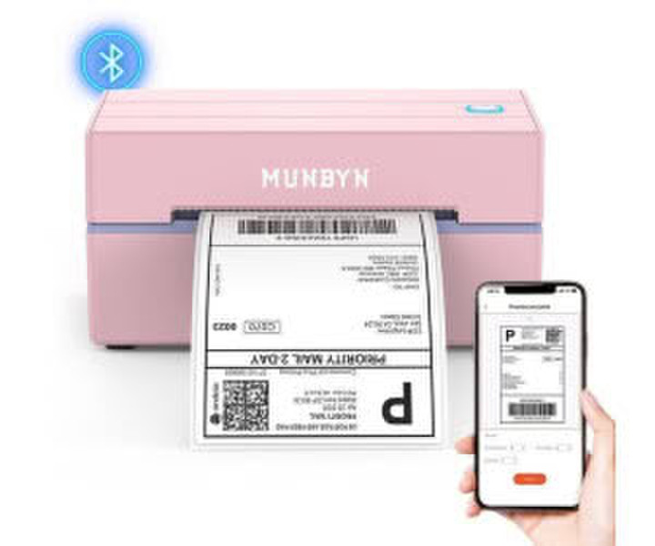 MUNBYN RealWriter 130 Bluetooth Pink