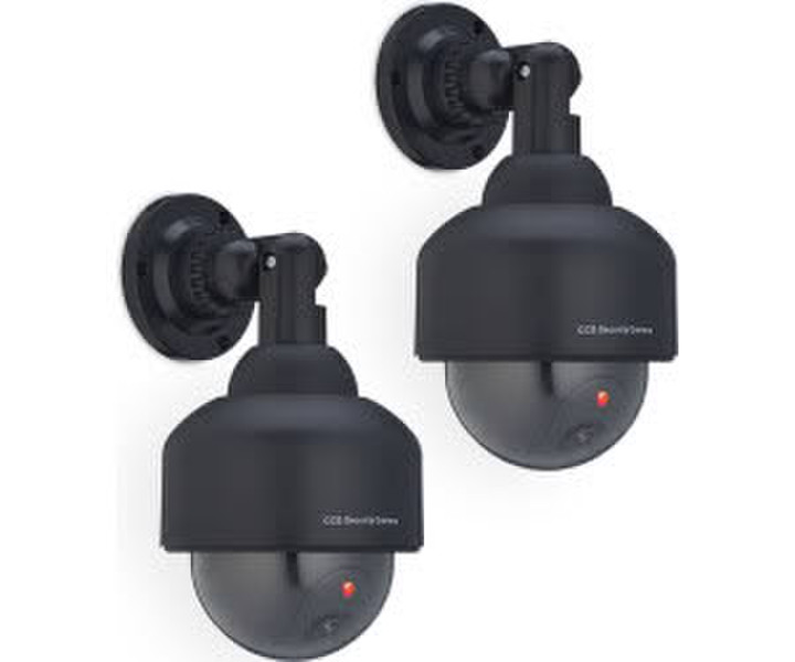 Relaxdays Kamera Dummy Attrappenkamera FakeAttrappe LED 2er Set (10049365)
