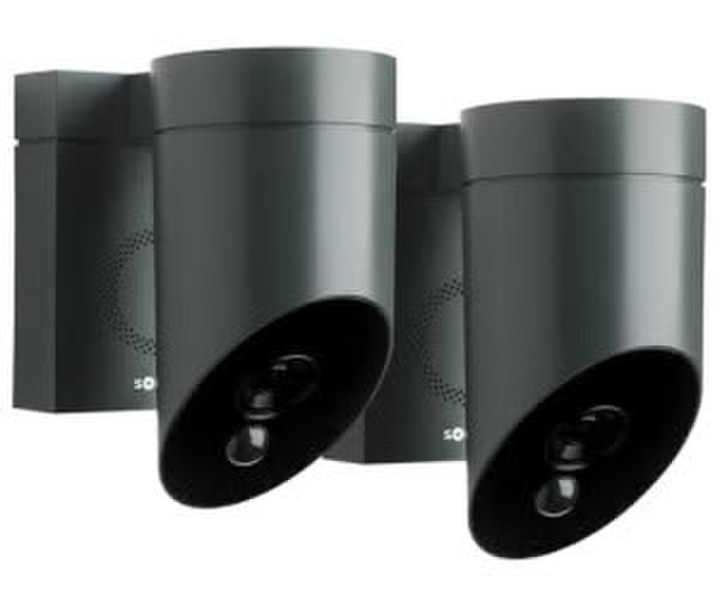 Somfy Aussenkamera-Set + intelligenter Erkennung 1080p Full HD Sirene und App-Anbindung Weiss (1875340)