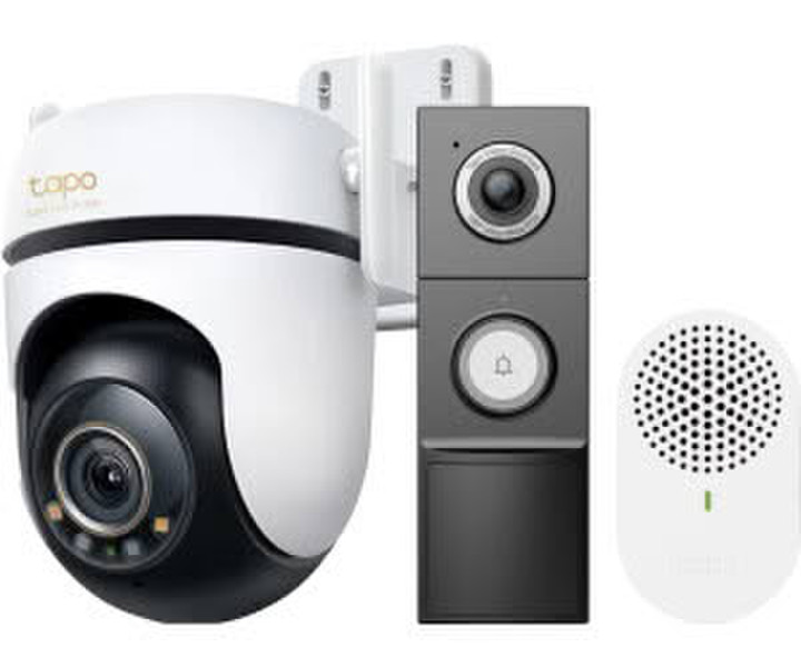 Tapo C530WS 3K 5MP, 360° + D235 Smart Battery & Wired Doorbell