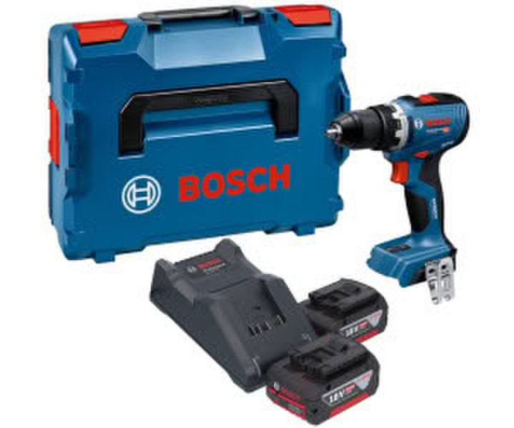 Bosch GSR 18V-65 Professional + 2 x Akku 4,0 Ah + Ladegerät + L-Boxx