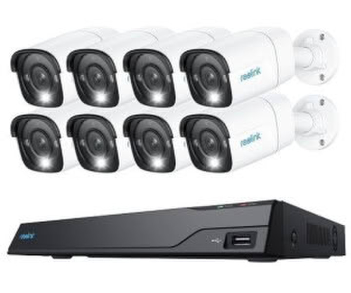 reolink NVS16-12MB8 8K System + 8 Kameras Weiss