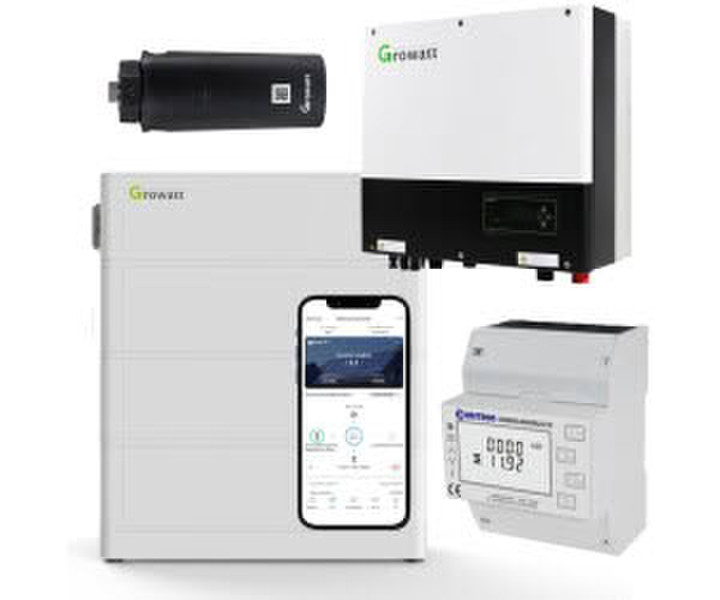 Growatt SPH7000TL3-BH-UP 7kW Hybrid Wechselrichter mit 7.6kWh Solarspeicher-Set
