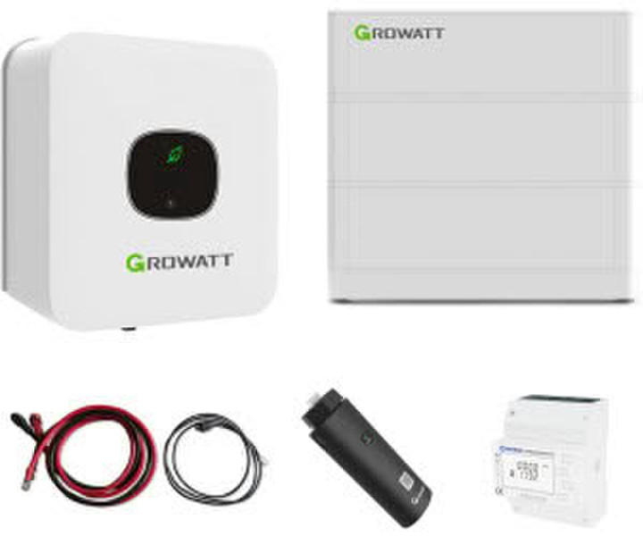 Growatt MIN 3000-XH 3kW Hybrid Wechselrichter mit 5.12kWh Solarspeicher-Set