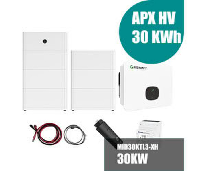 Growatt MID 30KTL3-XH 30kW Hybrid-Wechselrichter mit 30kWh Solarspeicher-Set (A9891093)