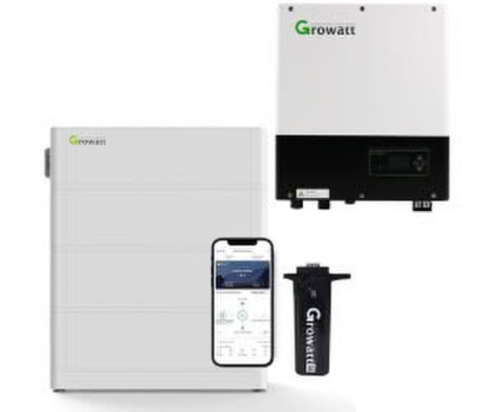 Growatt SPA 10000TL3 BH-UP 10kW Batteriewechselrichter mit 7,6 kWh Solarspeicher-Set (A9889230)